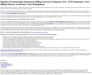 Chiropractic Billing Services in Tennessee
