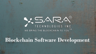Blockchain Software development company