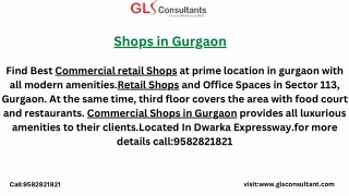 Shops in Gurgaon