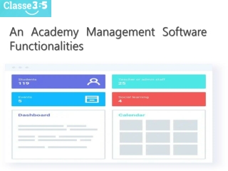 An Academy Management Software Functionalities