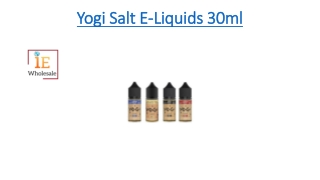 Yogi Salt E-Liquids 30ml