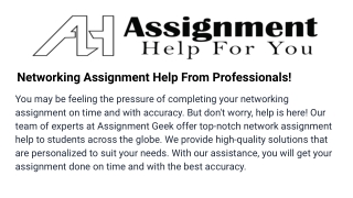 Networking-assignment-help-from-professionals!