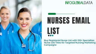 Can your Nurses Email List connect me with the top authority figures