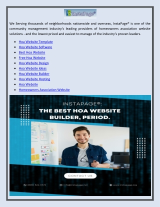 Hoa Website Builder