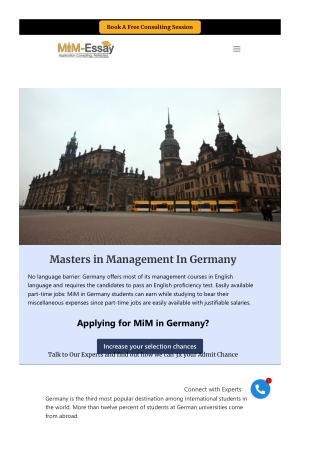 Management masters in Germany