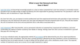 What is Laser Hair Removal and How Does it Work