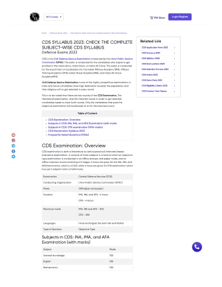 Ace the CDS Exam The Ultimate Guide to the Syllabus