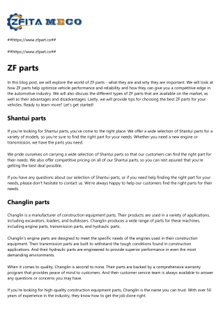 Lonking parts