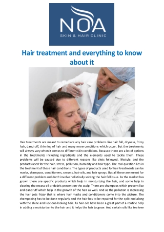 Hair treatment and everything to know about it