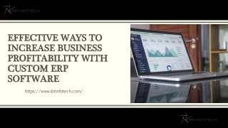 Effective Ways to Increase Business Profitability with Custom ERP Software