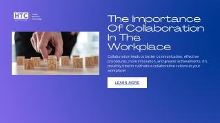 The Importance Of Collaboration In The Workplace