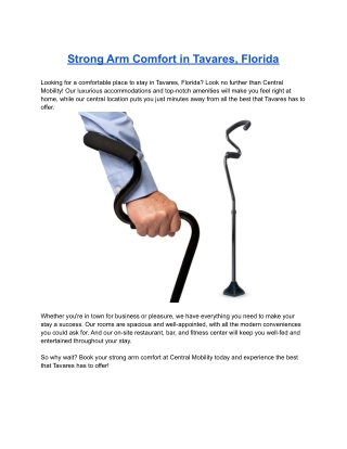 Strong Arm Comfort in Tavares, Florida