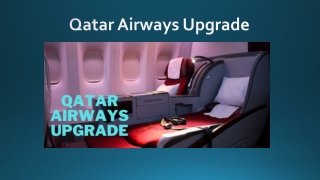 Qatar Airways Upgrade