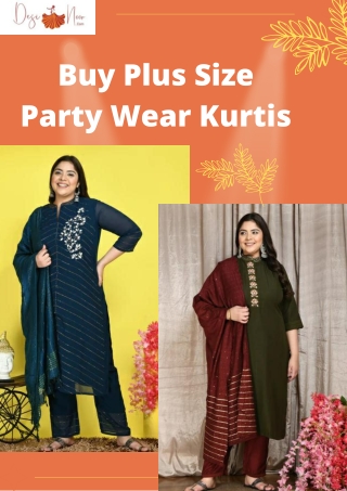 Buy Plus Size Party Wear Kurtis