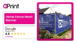 Heras Fence Mesh Banner