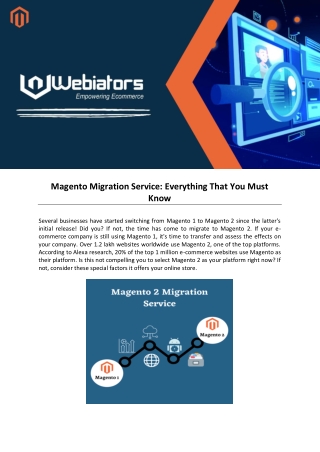 Magento Migration Service  Everything That You Must Know