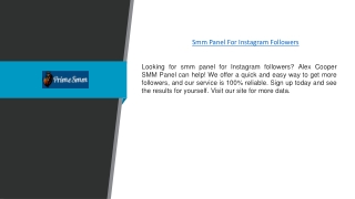 Smm Panel For Instagram Followers | Primesmm.com