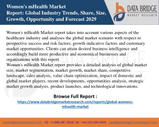 Women's mHealth Market