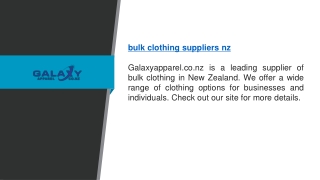 Bulk Clothing Suppliers Nz  Galaxyapparel.co.nz