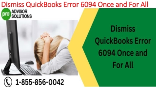 The most useful methods to fix QuickBooks Error 6094