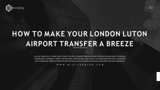 How to Make Your London Luton Airport Transfer a Breeze