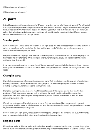 SANY parts