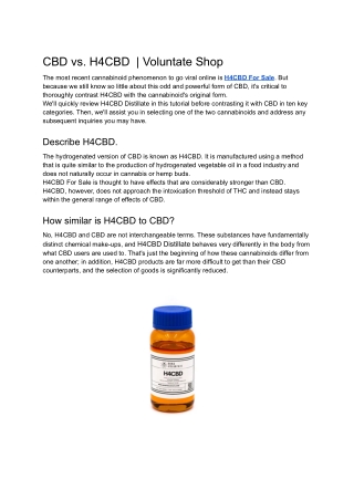 CBD vs. H4CBD  _ Voluntate Shop