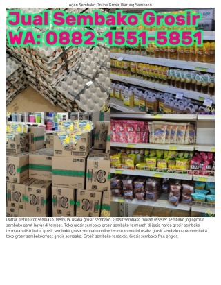 0882.I55I.585I (WA) Grosir Sembako Harga Murah Grosir Sembako Jogja Murah7