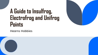 A Guide to Insulfrog, Electrofrog and Unifrog