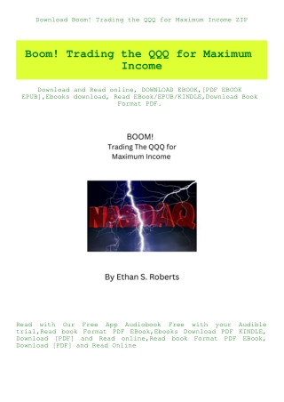 Download Boom! Trading the QQQ for Maximum Income ZIP