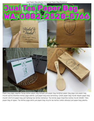 0882.2528.57ϬϬ (WA) Paper Bag Jogja Untuk Nasi Kotak Jual Paper Bag Cikarang