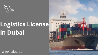 Logistics License In Dubai