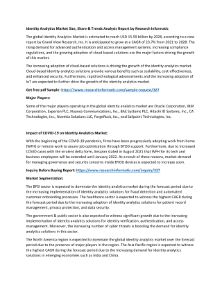 Identity Analytics Market
