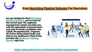 Free Recruiting Pipeline Software For Recruiters