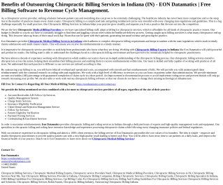 Chiropractic Billing Services in Indiana