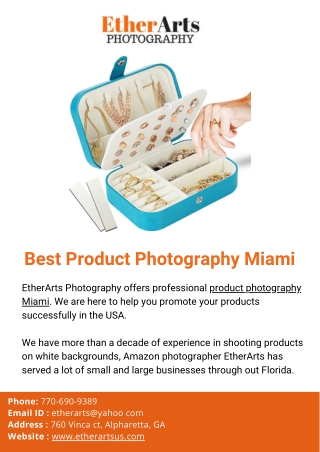 Product photography Miami