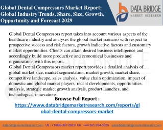 Dental Compressors Market-Healthcare