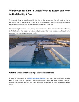 Warehouse for Rent in Dubai_ What to Expect and How to Find the Right One (1)