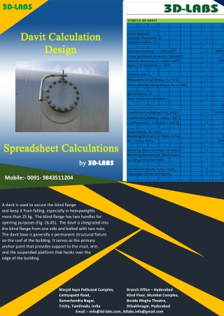 DAVIT CALCULATION DESIGN