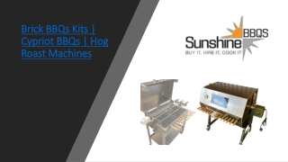 Brick BBQs Kits | Cypriot BBQs | Hog Roast Machines