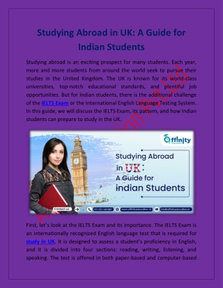 Studying Abroad in UK: A Guide for Indian Students