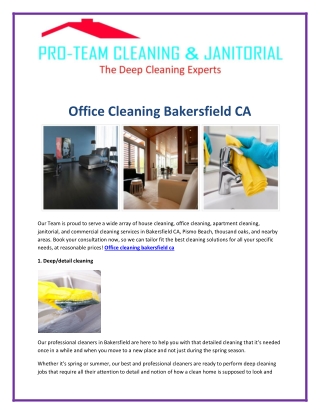 Office cleaning bakersfield ca