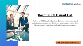 Hospital CIO Email List