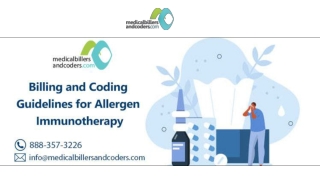 Billing and Coding Guidelines for Allergen Immunotherapy