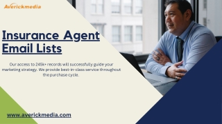 Insurance Agent Email List - Latest List