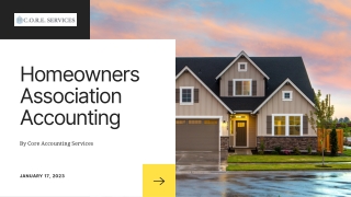 Homeowners Association Accounting