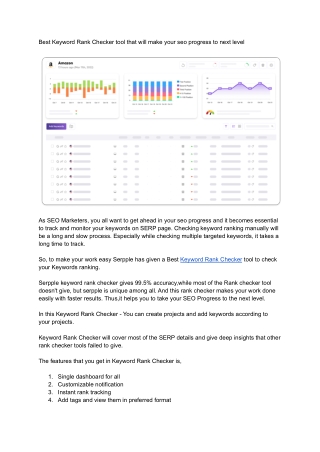 Best Keyword Rank Checker tool that will make your SEO Progress to next level