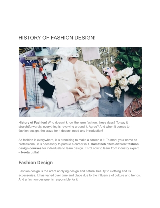 HISTORY OF FASHION DESIGN (1)
