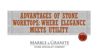 Advantages of Stone Worktops: Where Elegance Meets Utility