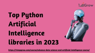 Top Python Artificial Intelligence libraries in 2023